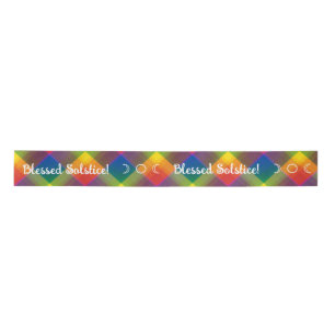 Create Your Own Rainbow Gingham Satin Ribbon