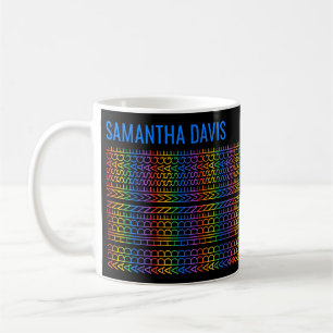 Create Your Own Rainbow Hidden Message & Name B Coffee Mug