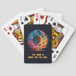 Create Your Own Rainbow Moons & Mountains Playing Cards