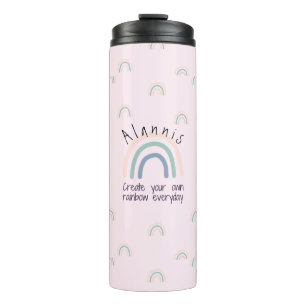 Create Your Own Rainbow Personalised Thermal Tumbler