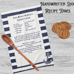 Create Your Own Recipe Keepsake Navy Blue Anchor K Tea Towel<br><div class="desc">Create Your Own Recipe Keepsake Navy Blue Anchor.  Template Kitchen Tea Towel. Type in your own recipe or keep my grandma's cookie recipe.
Create your own Recipe keepsake. Our Personalised products are great gifts for any reason.</div>