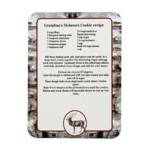 Create your own Recipe keepsake Reindeer deer  Magnet