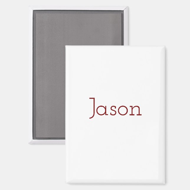 Create Your Own Rectangle Fridge Magnet (Front/Back)