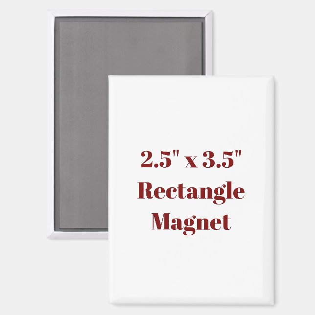 Create Your Own Rectangle Fridge Magnet (Front/Back)