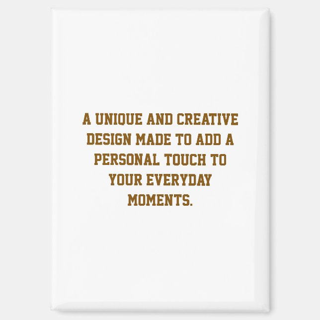 Create Your Own Rectangle Fridge Magnet (Front)