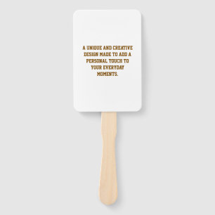 Create Your Own Rectangle Hand Fans