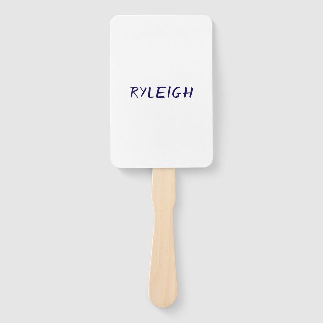 Create Your Own Rectangle Hand Fans (Front)