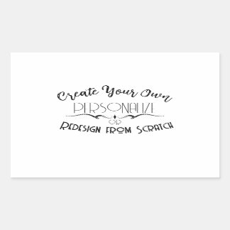 Create Your Own Rectangular Sticker