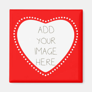 Create Your Own Red Heart Magnet