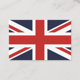 Create Your Own Red Union Jack Business Card