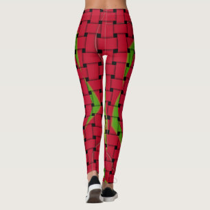 Create your own red woven tartanplaid textile pant