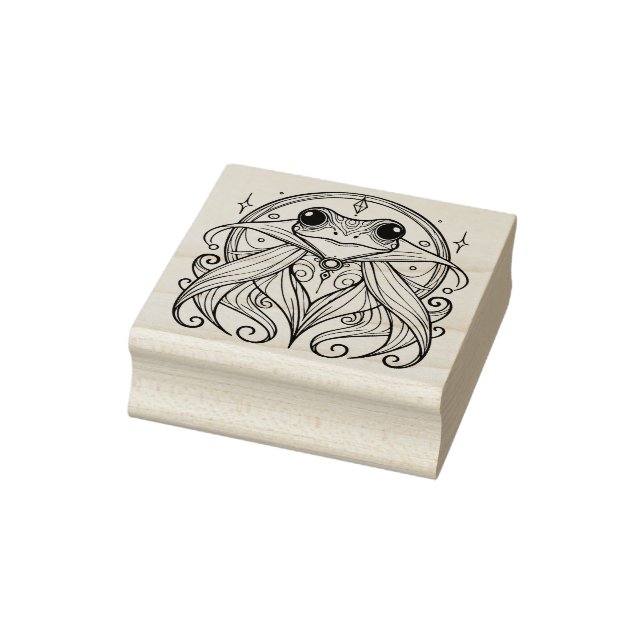 Create Your Own Regal Frog Prince Rubber Stamp (Stamp)