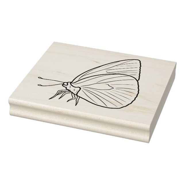 Create Your Own Resting Hand Drawn Butterfly Rubber Stamp (Stamp)