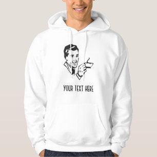 CREATE YOUR OWN RETRO COFFEE MAN GIFTS HOODIE
