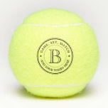 Create Your Own Retro Logo Anniversary Monogram Tennis Balls<br><div class="desc">Make your own simple, classy, unique monogram with this custom logo design with retro typography. Replace the sample text with your family initial, names, favourite phrase, wedding date or other text for a personalised gift. Makes a wonderful gift for Wedding, Anniversary, housewarming or hostess, birthday, retirement and many other special...</div>