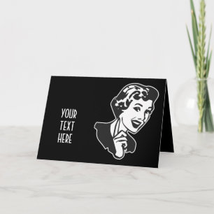 CREATE YOUR OWN RETRO MOM SCOLDING GIFTS HOLIDAY CARD