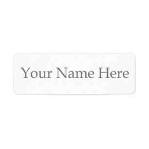 Create Your Own Return Address Label