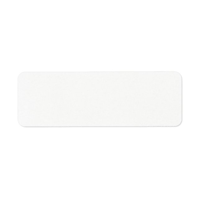 Create Your Own Return Address Label (Front)