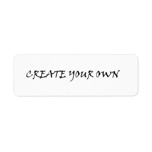 Create your own return address label