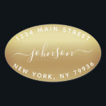 Create Your Own  Return Address Oval Sticker<br><div class="desc">Create Your Own Return Address Oval Sticker</div>