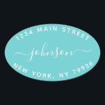 Create Your Own  Return Address Oval Sticker<br><div class="desc">Create Your Own Return Address Oval Sticker</div>