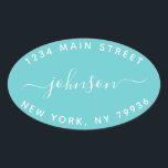 Create Your Own  Return Address Oval Sticker<br><div class="desc">Create Your Own Return Address Oval Sticker</div>