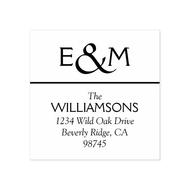 Create your Own Return Address Rubber Stamp (Imprint)