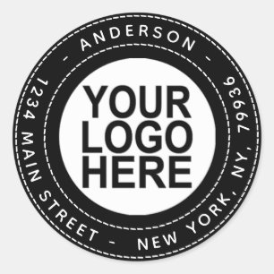 Create Your Own Return Address With Logo Classic Round Sticker