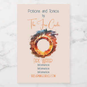 Create Your Own Ring of Fire Food Label