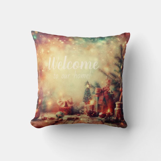 Create Your Own Romantic Christmas Tree Cushion (Front)