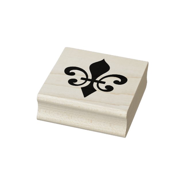 Create Your Own Romantic Fleur De Lis Rubber Stamp (Stamp)