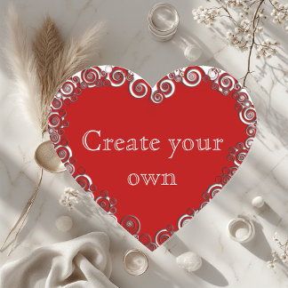 Create Your Own Romantic Heart Heart Sticker