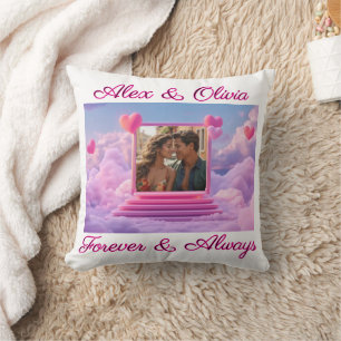 Create Your Own Romantic Heart Photo Template Cushion
