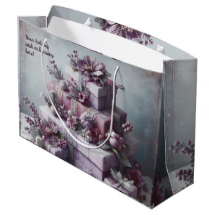 Create Your Own Romantic Purple Presents Large Gift Bag