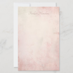 Create Your Own Rose Pink Shabby Chic Grunge Stationery