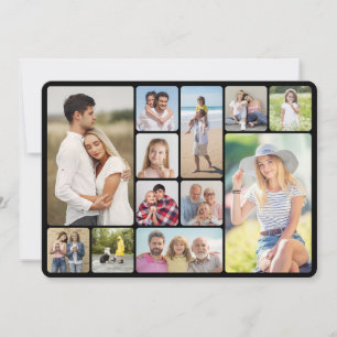 Create Your Own Round Corners 12 Photo Collage Card