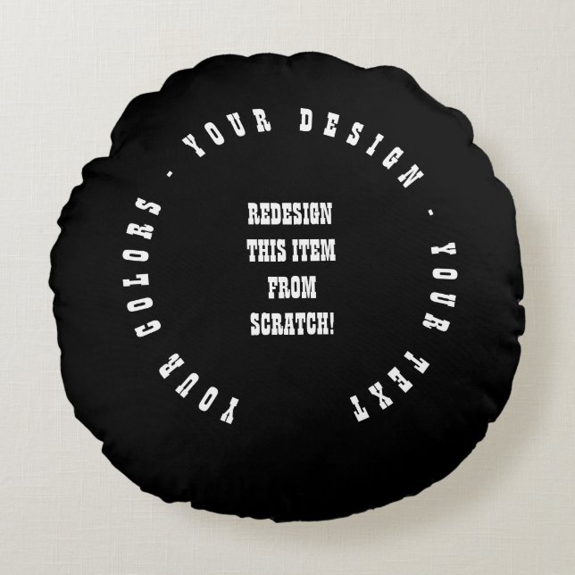 Create Your Own Round Cushion (Front)
