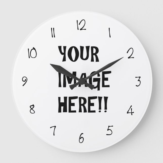 Create Your Own Round (Large) Large Clock (Front)