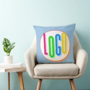 CREATE YOUR OWN ROUND LOGO TEMPLATE PROTOTYPE CUSHION