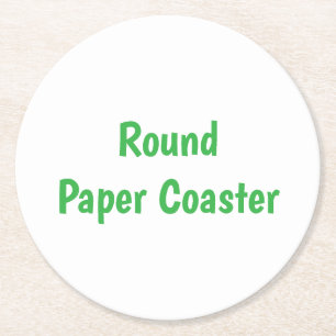 Create Your Own Round Paper Coaster