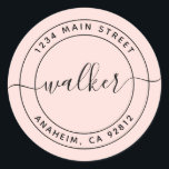 Create Your Own Round Return Address Classic Round Classic Round Sticker<br><div class="desc">Create Your Own Round Return Address</div>