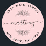 Create Your Own Round Return Address Classic Round Classic Round Sticker<br><div class="desc">Create Your Own Round Return Address</div>