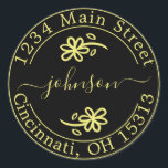 Create Your Own Round Return Address Classic Round Classic Round Sticker<br><div class="desc">Create Your Own Round Return Address</div>