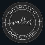 Create Your Own Round Return Address Classic Round Sticker<br><div class="desc">Create Your Own Round Return Address</div>