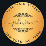 Create Your Own Round Return Address Classic Round Sticker<br><div class="desc">Create Your Own Round Return Address</div>