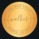 Create Your Own Round Return Address Classic Round Sticker<br><div class="desc">Create Your Own Round Return Address</div>