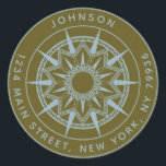 Create Your Own Round Return Address Classic Round Sticker<br><div class="desc">Create Your Own Round Return Address</div>