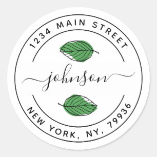 Create Your Own Round Return Address Classic Round Sticker