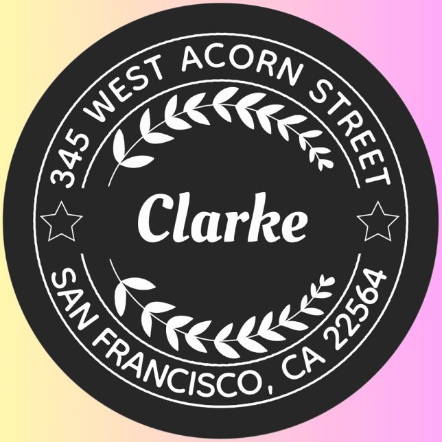 Create Your Own Round Return Address Classic Round Sticker (Creator Uploaded)