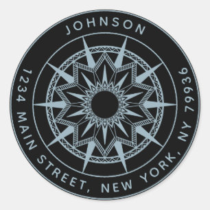 Create Your Own Round Return Address Classic Round Sticker